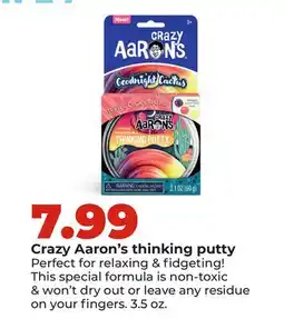 Hy-Vee Crazy Aaron's thinking putty offer
