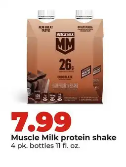 Hy-Vee Muscle Milk protein shake offer