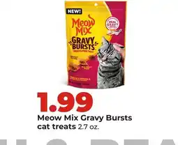 Hy-Vee Meow Mix Gravy Bursts cat treats offer