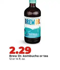 Hy-Vee Brew Dr. kombucha or tea offer