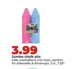 Hy-Vee Jumbo chalk stix offer