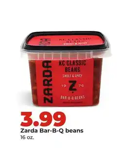 Hy-Vee Zarda Bar-B-Q beans offer