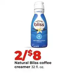 Hy-Vee Natural Bliss coffee creamer offer