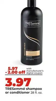 Hy-Vee TRESemmé shampoo or conditioner offer