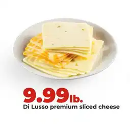 Hy-Vee Di Lusso premium sliced cheese offer