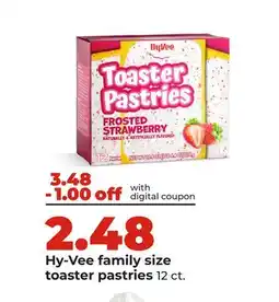 Hy-Vee Hy-Vee family size toaster pastries offer