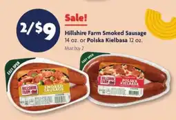 Family Dollar Hillshire Farm Smoked Sausage or Polska Kielbasa offer