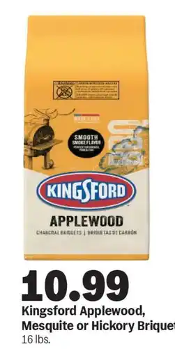 Meijer Kingsford Applewood, Mesquite or Hickory Briquets offer