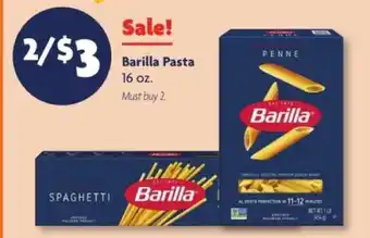 Family Dollar Barilla Pasta offer