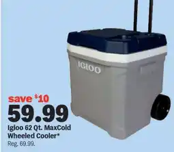 Meijer Igloo 62 Qt. MaxCold Wheeled Cooler offer