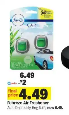 Meijer Febreze Air Freshener offer