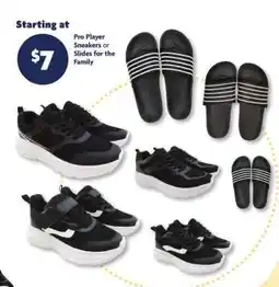 Family Dollar Pro Player Sneakers or Slides offer