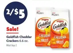Family Dollar Goldfish Cheddar Crackers offer