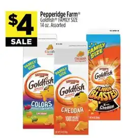 Dollar General Pepperidge Farm Goldfish FAMILY SIZE offer