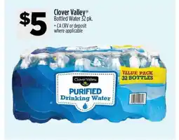 Dollar General Clover Valley Bottled Water 32 pk offer