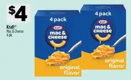 Dollar General Kraft Mac & Cheese 4 pk offer