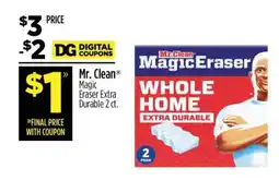 Dollar General Mr. Clean Magic Eraser Extra Durable 2 ct offer
