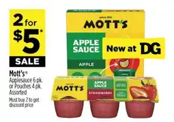 Dollar General Mott's Applesauce offer