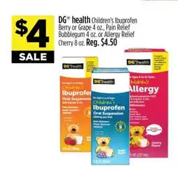 Dollar General DG health Children's Ibuprofen offer