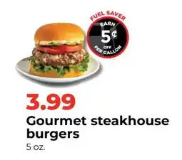 Hy-Vee Gourmet steakhouse burgers offer