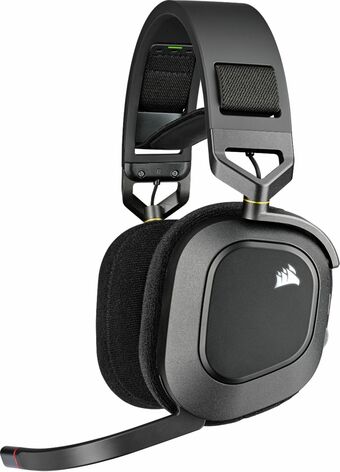 Best Buy CORSAIR - HS80 RGB WIRELESS Dolby Atmos Gaming Headset for PC, Mac, PS5|PS4 with Broadcast-Grade Omni-Directional Microphone offer