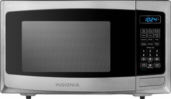 Best Buy Insignia™ - 0.9 Cu. Ft. Compact Microwave - Stainless steel offer