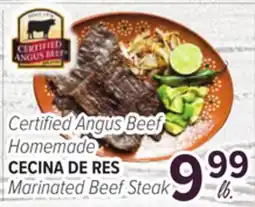 Cermak Fresh Market Certified Angus Beef Homemade Marinated Beef Steak offer