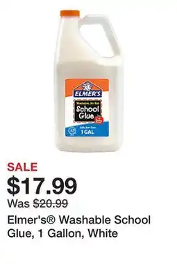 Office Depot Elmer's Washable School Glue, 1 Gallon, White offer
