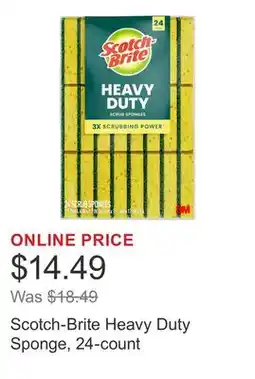 Costco Scotch-Brite Heavy Duty Sponge, 24-count offer
