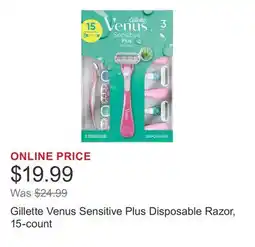 Costco Gillette Venus Sensitive Plus Disposable Razor, 15-count offer