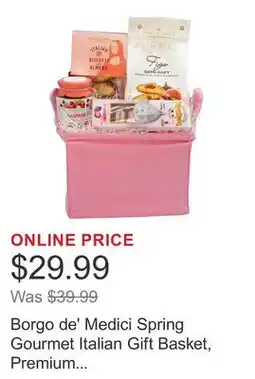 Costco Borgo de' Medici Spring Gourmet Italian Gift Basket, Premium Imported Sweets Assortment, 32.1 oz offer