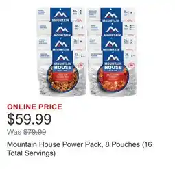 Costco Mountain House Power Pack, 8 Pouches (16 Total Servings) offer