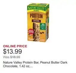 Costco Nature Valley Protein Bar, Peanut Butter Dark Chocolate, 1.42 oz, 30-count offer