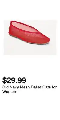 Old Navy Old Navy Mesh Ballet Flats for Women offer