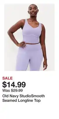 Old Navy Old Navy StudioSmooth Seamed Longline Top offer