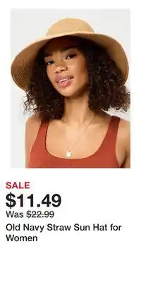 Old Navy Old Navy Straw Sun Hat for Women offer
