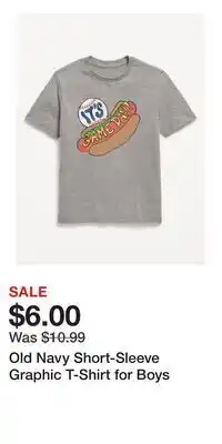 Old Navy Old Navy Short-Sleeve Graphic T-Shirt for Boys offer