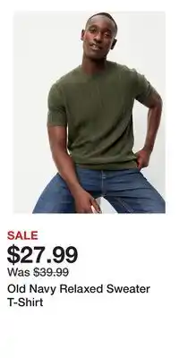 Old Navy Old Navy Relaxed Sweater T-Shirt offer