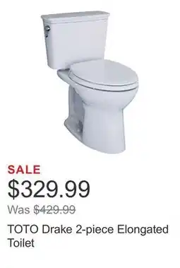 Costco TOTO Drake 2-piece Elongated Toilet offer