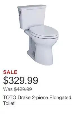 Costco TOTO Drake 2-piece Elongated Toilet offer