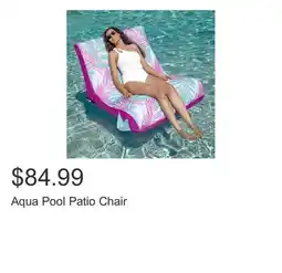 Costco Aqua Pool Patio Chair offer