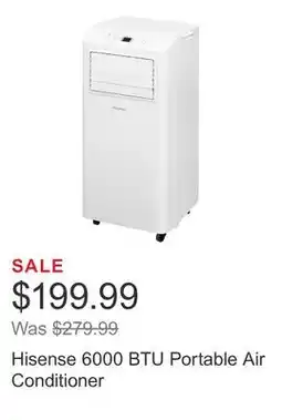 Costco Hisense 6000 BTU Portable Air Conditioner offer