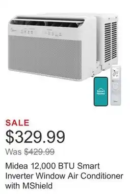 Costco Midea 12,000 BTU Smart Inverter Window Air Conditioner with MShield offer