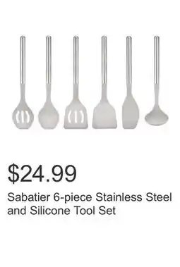 Costco Sabatier 6-piece Stainless Steel and Silicone Tool Set offer