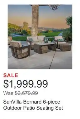 Costco SunVilla Bernard 6-piece Outdoor Patio Seating Set offer