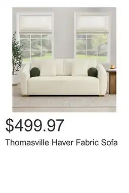 Costco Thomasville Haver Fabric Sofa offer
