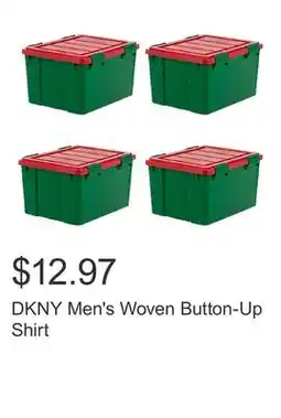 Costco DKNY Men's Woven Button-Up Shirt offer