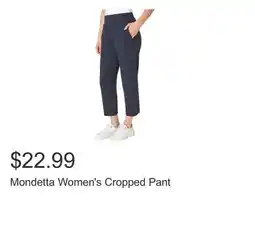 Costco Mondetta Women's Cropped Pant offer