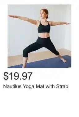 Costco Nautilus Yoga Mat with Strap offer