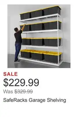 Costco SafeRacks Garage Shelving offer